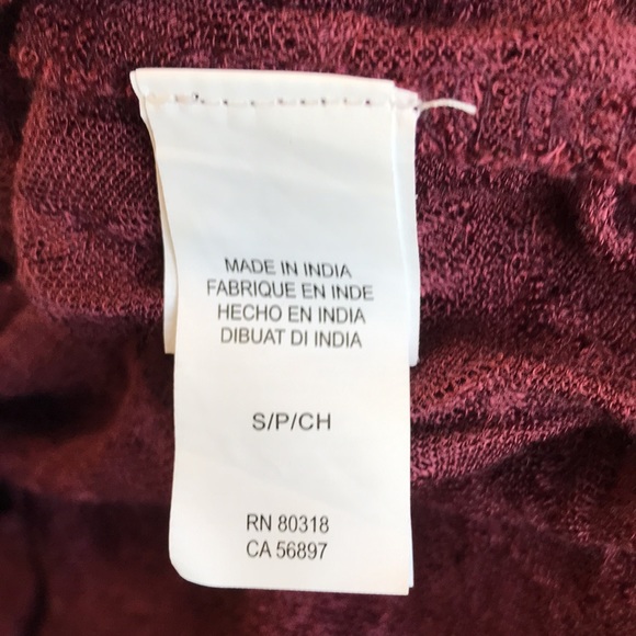 Lucky Brand semi sheer long sleeve blouse size small - Picture 8 of 15